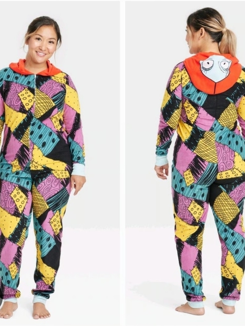 Disney The Nightmare Before Christmas One Piece Pajama Set Women's Size M
